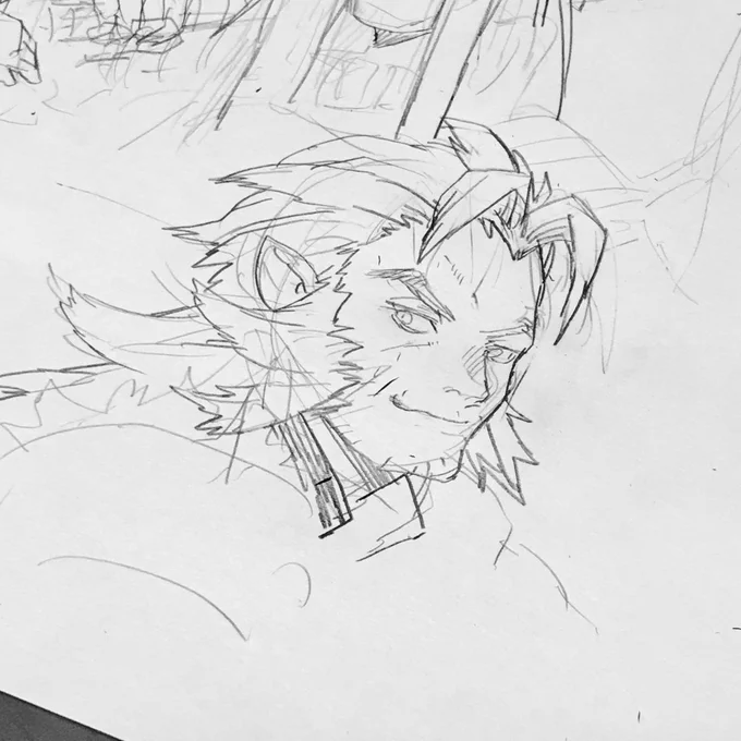ヴィルヘルムさんの前髪いつもFF7…って思いながら描いてる 