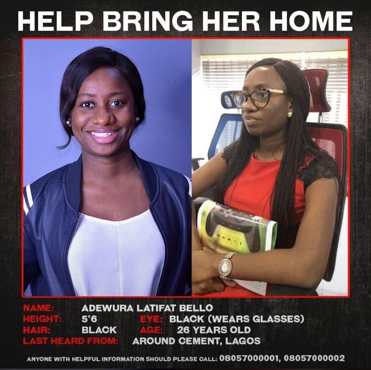 Postsubman's tweet photo. - Help find Adewura -
"If this get to your timeline, Please Retweet" https://t.co/BYxMHPCcKG