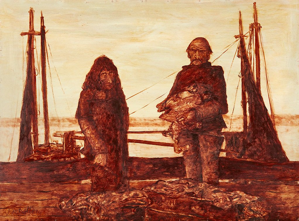 LyonandTurnbull's tweet photo. Known for his pioneering a style of painting, #JohnBellany's work regularly feature themes of Christianity, maritime painting, &amp; the female figure. Our #ScottishPaintings auction this June will feature three fine works by #Bellany. View the works here: https://t.co/SqXc7HSIwS https://t.co/qL0RXPZtS7