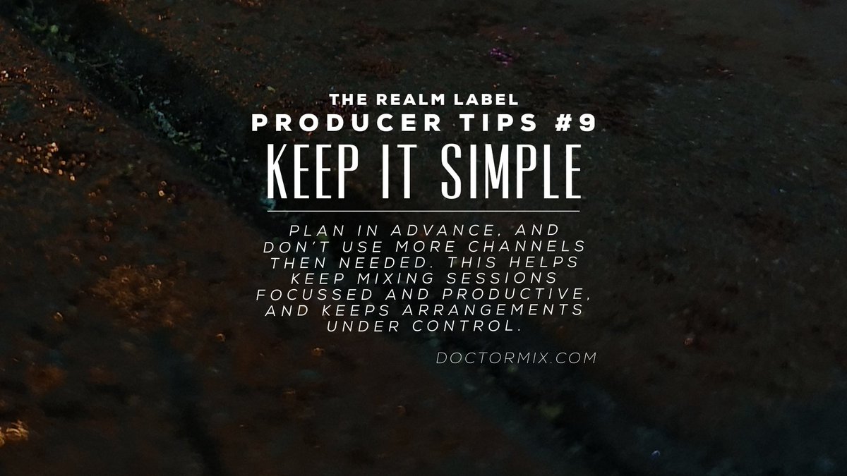 TheRealmLabel's tweet photo. Producer Tips #9: Plan in Advance

#artists #musicartists #producers #MusicProducer #musicproducers #ContentCreator #music #competition #contest #therealmlabel #producertips

Credit: https://t.co/IcvsNxNBFc https://t.co/r60OGarUtl