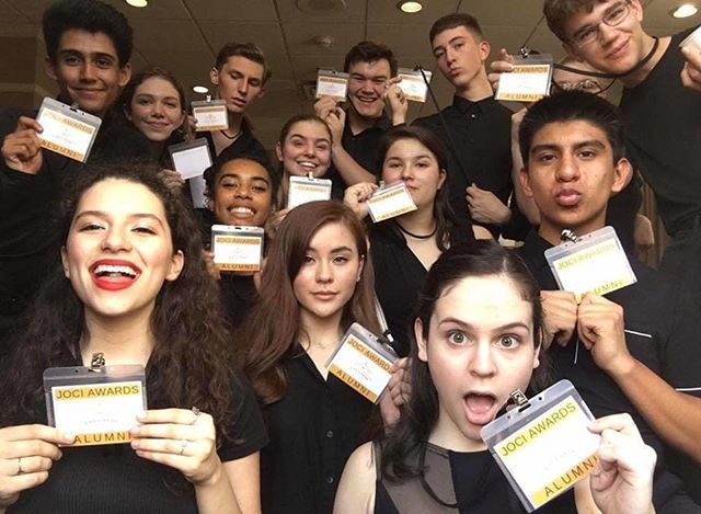 These amazing #JociAwardsAlumni were in #theroomwhereithappens at this year's Gala and onstage @hamiltonnationaltour @majesticempire. Much gratitude to our cast of the #greatestshow (the mini show) for gracing us with their time, energy, and talent in ce… bit.ly/2wjE3T9