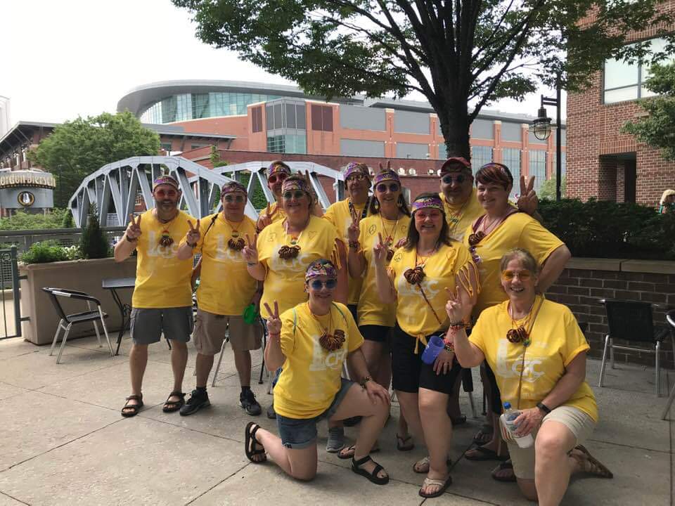 trop_rocker's tweet photo. This year's #crawlforcancer theme: Peace, Love, & No Cancer. #cfc2019 https://t.co/WiorTgVrAB