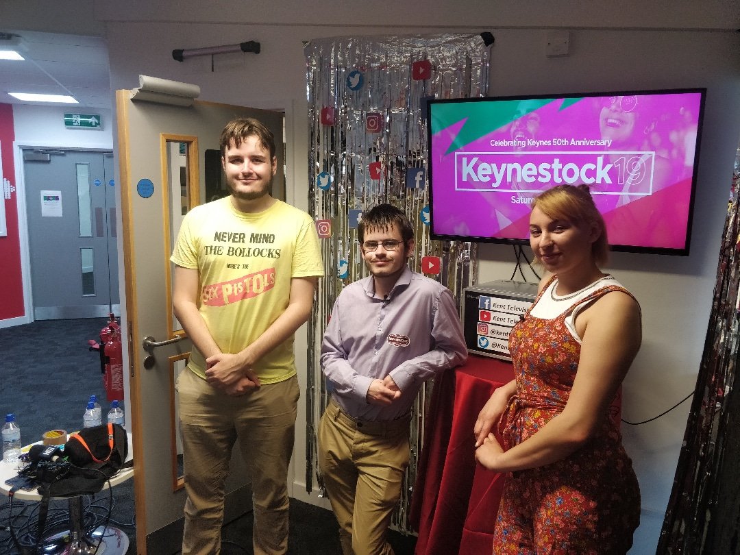 Kent_TV's tweet image. Just about to chat to Catalyst! (Sam!) #Keynestock2019!