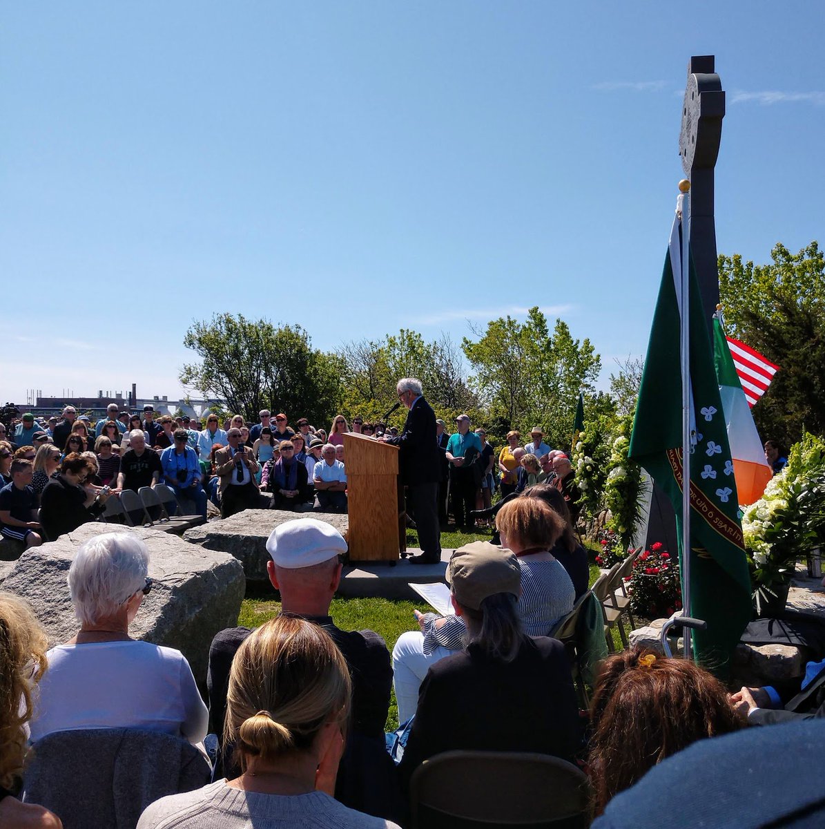Powerful speech by Dr. John McColgan @Boston_Archive about the #British injustice &amp; callousness that caused #IrishFamine #AnGortaMor, driving millions of #Irish refuge to #boston &amp; other #American cities in the 1840s.  irishboston.blogspot.com/2019/05/irish-…