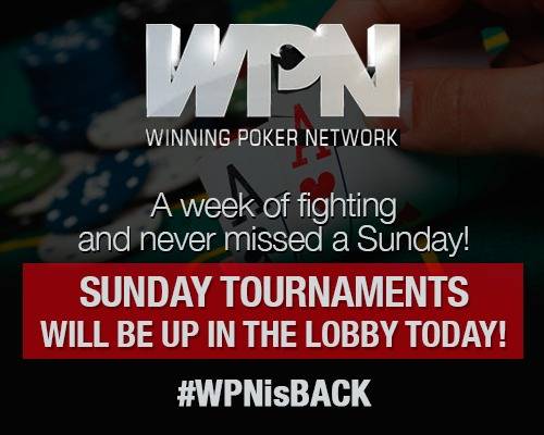 ACR_POKER's tweet photo. RAFFLE Alert! 

It has been a tough week, but we have never missed a Sunday! 

Retweet this message and tag a friend and comment with the hashtag #WPNisBACK and get in a raffle to win a $100 + 9 Tournament Ticket. https://t.co/ZmFXZ6A6r6