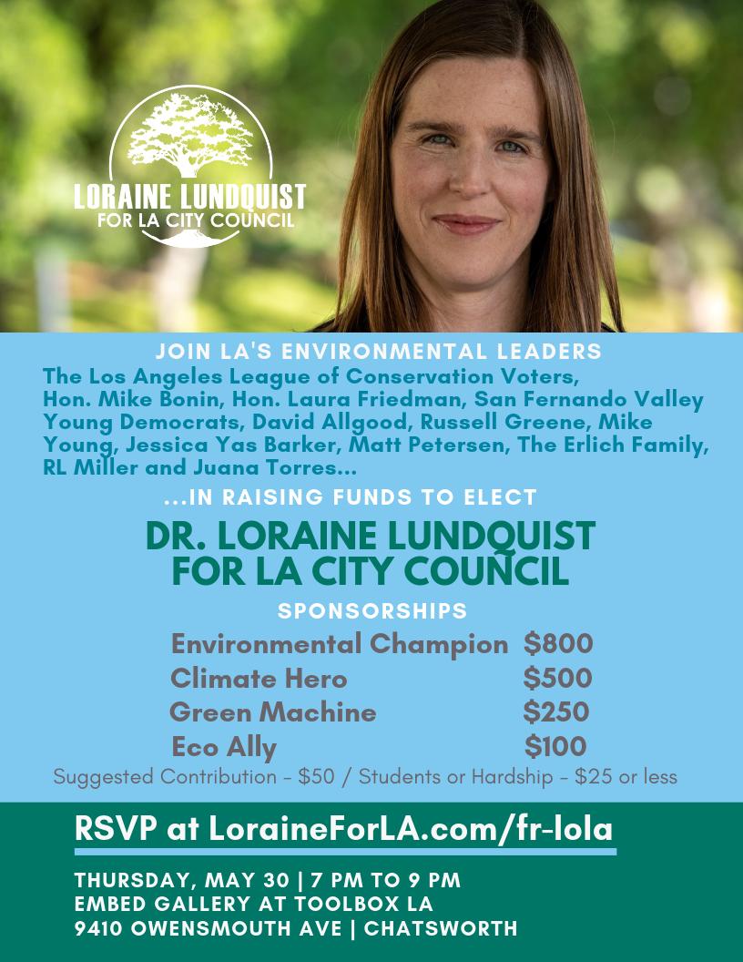 LM_Hart's tweet image. Please attend if you can to support my friend and colleague @LoraineForLA for city council. The election is only a week and a half away--so now is the time to step up! RSVP at  loraineforla.com/fr-lola. (Also, Loraine was endorsed by the LA Times.)