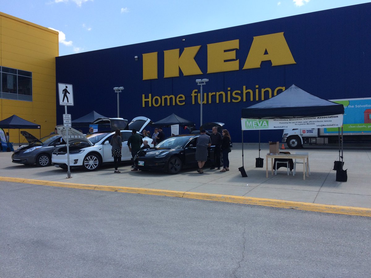 To promote an ecologically-sustainable revolution, we’re participating in @IKEAWinnipeg’s 4th annual Eco-lution! Check out the best #EVs in #Manitoba. Great music by ⁦<a href="/ChrissyTroy/">Chrissy Troy</a>⁩ <a href="/VirginRadioWPG/">VirginRadioWinnipeg</a>⁩!