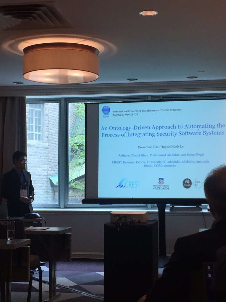 lhmtriet's tweet photo. It's my honor to present an interesting work of my colleague Chadni Islam @_Chadni_ et al. on their behalf in @ICSSP 2019 this year. The paper will be available online soon. #icse19 #icssp19 https://t.co/Xw7pwqJ42X