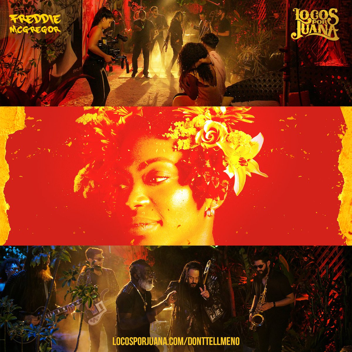 Watch &amp; Listen to #DontTellMeNo music video, behind the scenes, and single all in one place at locosporjuana.com/donttellmeno 

#locosporjuana #freddiemcgregor #RTMP #outnow #reggae #rasta #musicvideo #bts #single