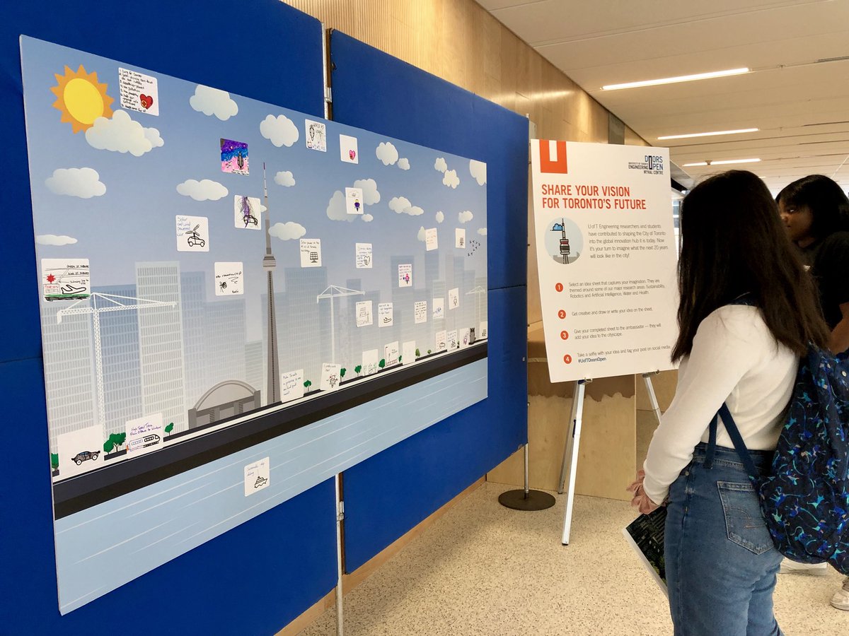 UofTEngineering's tweet photo. LEVEL 2: Let your creativity flow and share your vision for Toronto’s future with this interactive, kid friendly activity. 🏙 Don’t forget to share your contribution with #UofTDoorsOpen! https://t.co/SPtEsih8Ee