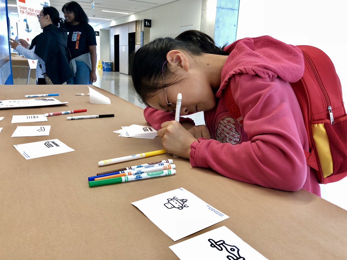 UofTEngineering's tweet photo. LEVEL 2: Let your creativity flow and share your vision for Toronto’s future with this interactive, kid friendly activity. 🏙 Don’t forget to share your contribution with #UofTDoorsOpen! https://t.co/SPtEsih8Ee
