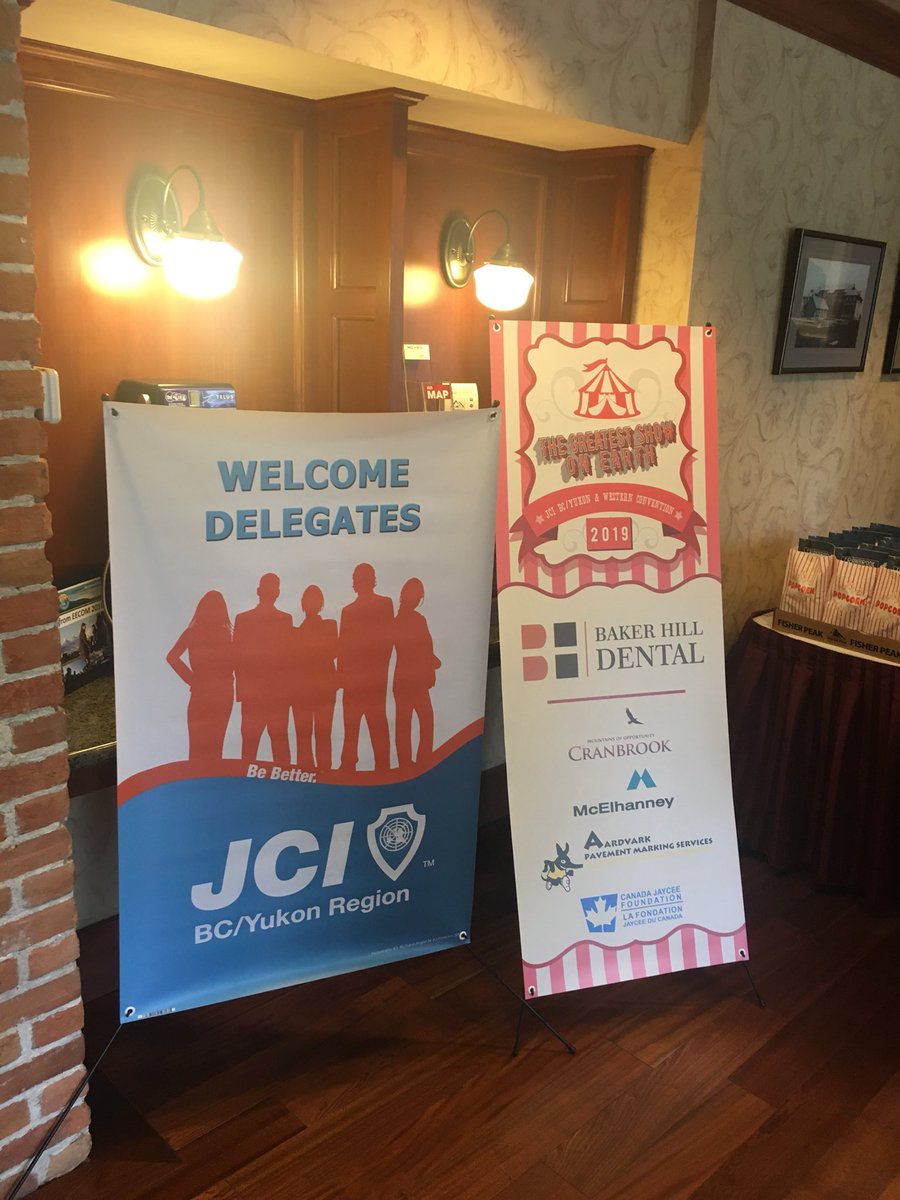 JCICanada's tweet photo. The #BCYUKON & Western Regional @JCICanada confrence has started in #Cranbrook at the @steugeneresort - follow along with our posts on social media. #BestWorkOfLife https://t.co/e5ENSqijGV