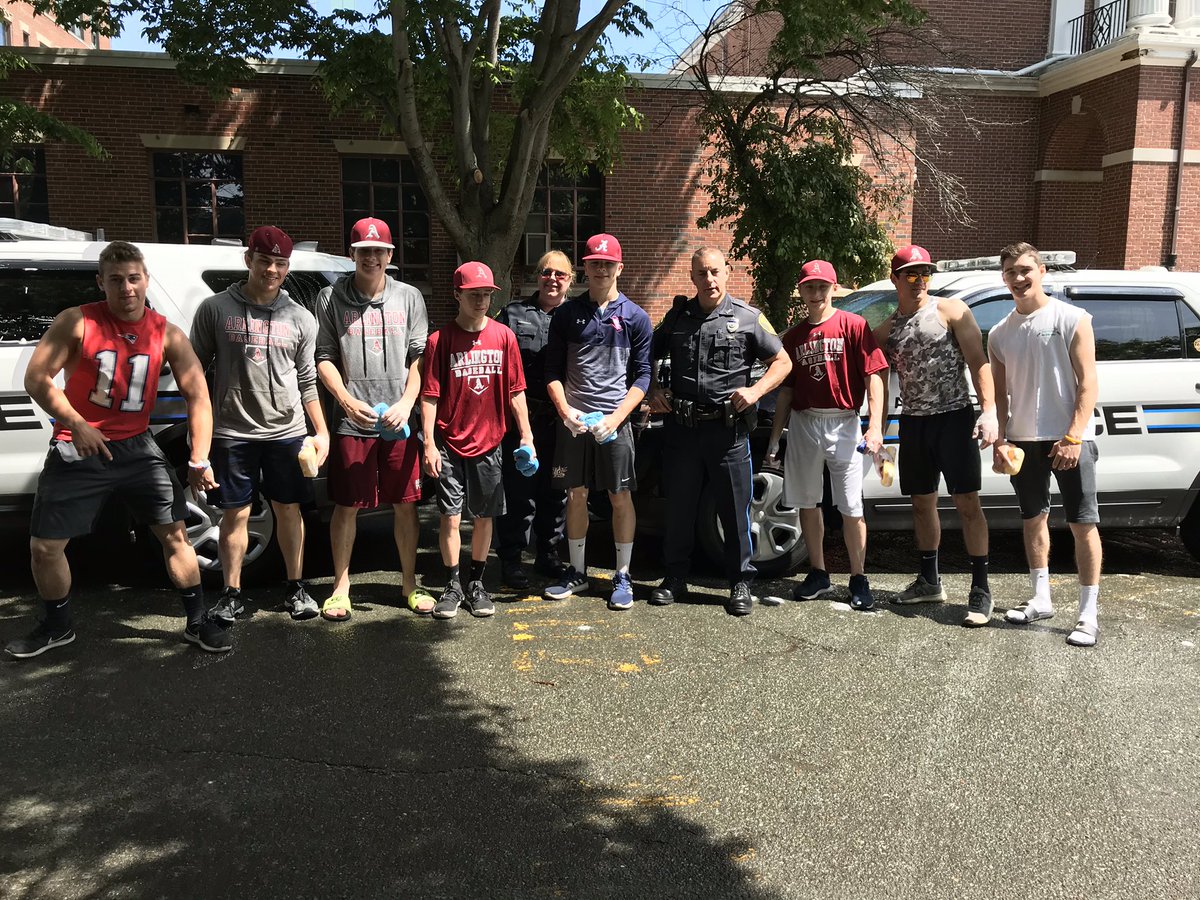 Arlington, MA Police on Twitter "Officer McGurl and Officer Mahoney stopped by the AHS Boys