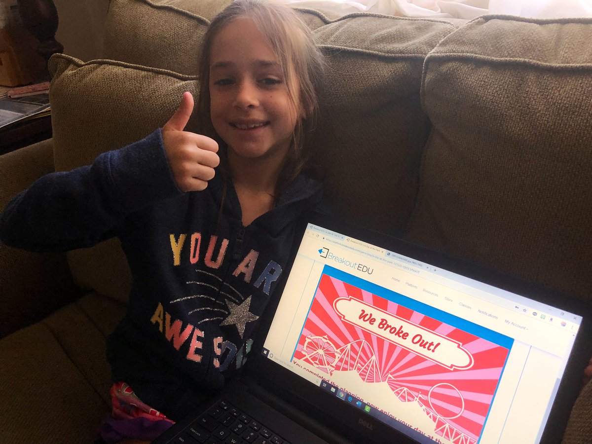 KAstroskyESMS's tweet image. Nothing beats a little Saturday morning Breakout Fun! #BreakoutEDU #sheloveslearning #problemsolvingfun