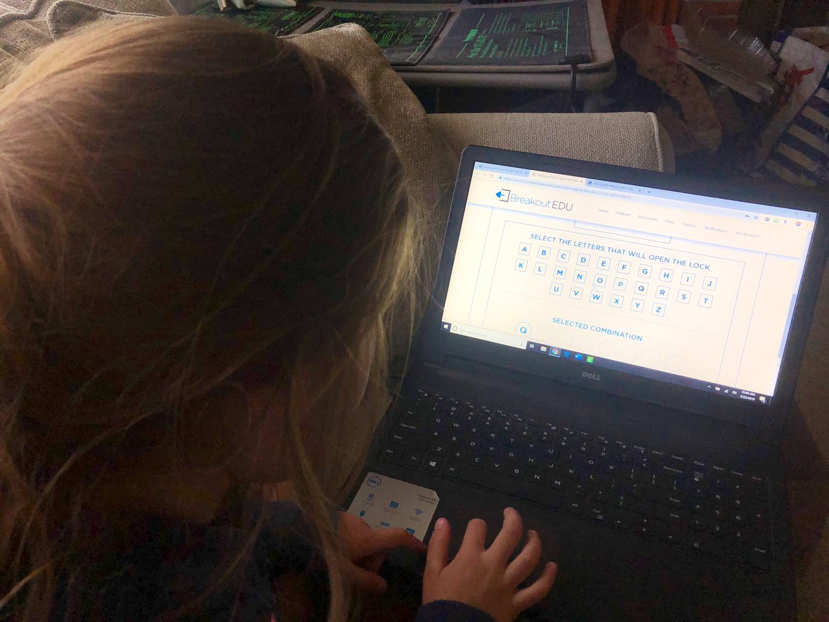 KAstroskyESMS's tweet image. Nothing beats a little Saturday morning Breakout Fun! #BreakoutEDU #sheloveslearning #problemsolvingfun