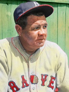 BabeRuthCentral's tweet photo. This Day in Babe Ruth History - May 25th, 1935 (Babe's last hurrah): Babe Ruth, then a Boston Brave, hit homeruns 712, 713 and 714.  Those were the last home runs of Babe's career.  His last game was pinch hitting against the Phillies on May 30th. https://t.co/2fsVNO5Ynx