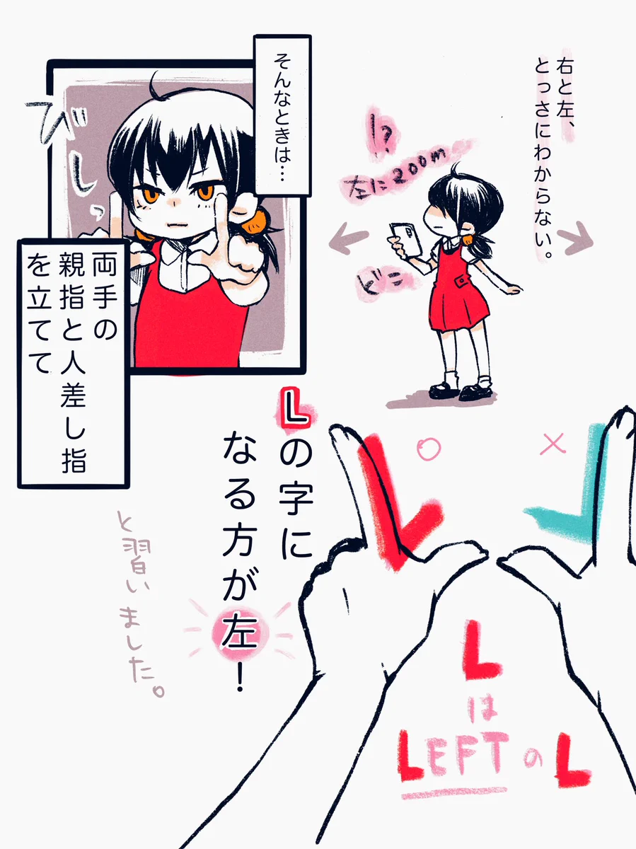 左右盲の人必見！！！両手を使ってすぐにどっちが左かを判断する方法！！！