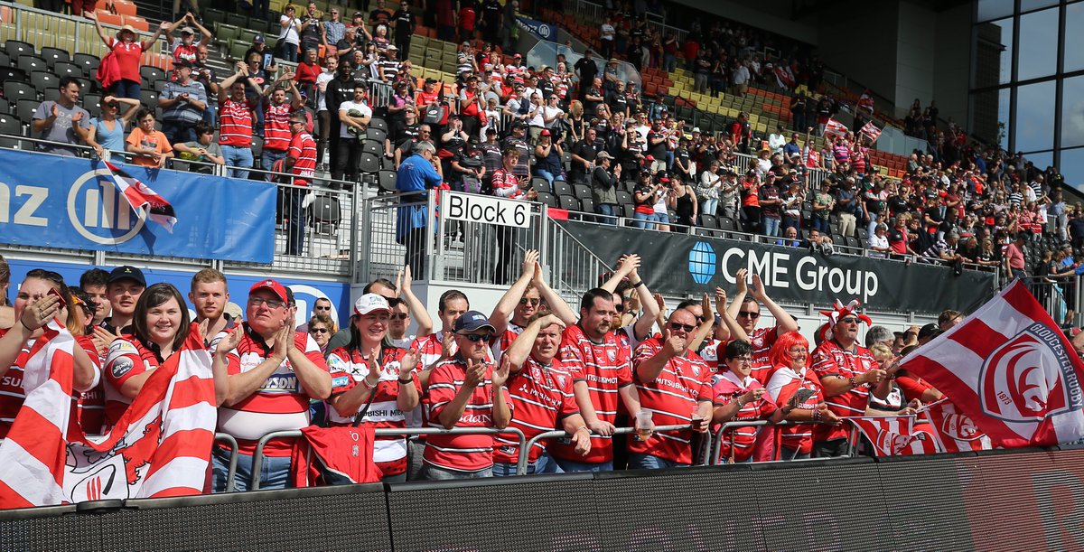 gloucesterrugby's tweet photo. Rocking up over 100 miles and outnumbering the home support.

You're a different gravy #glawsfamily https://t.co/eOdxUcLmlw