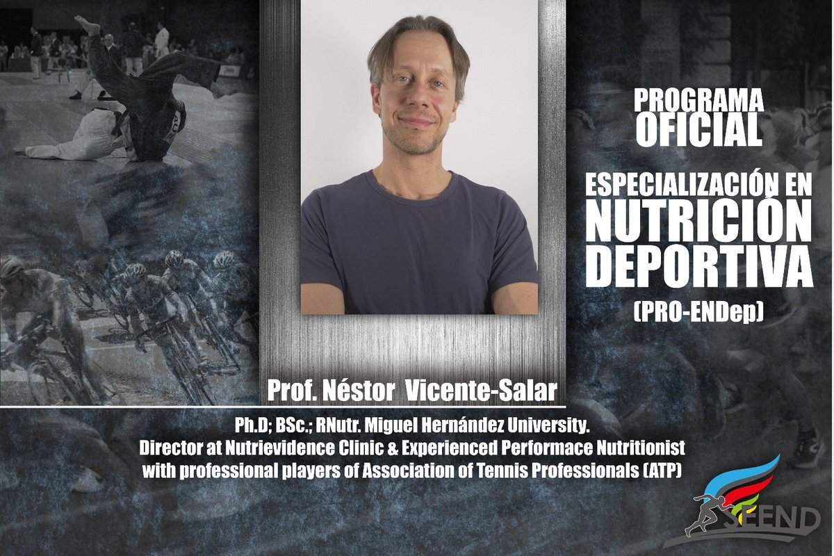 PROGRAMA OFICIAL DE ESPECIALIZACIÓN EN NUTRICIÓN DEPORTIVA (PRO-ENDep®)

Comenzamos a desvelar el #EquipoDocente de primera línea que trabajarán para #Formar y/o #Consolidar #NutricionistasDeportivos .

#PróximamenteMásDetalles
#TenPacienciaQueHastaJulioNoSeInscribe