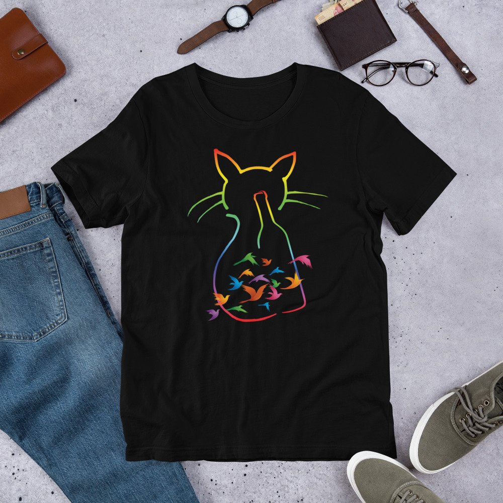 ChatlaMode1's tweet image. Happy #NationalWineDay
Why not celebrate with a glass of your favorite red and a new cat &amp;amp; wine themed shirt from our Feline Fine collection?

This weekend only: Buy one get the second 50% off using code LE CHAT at checkout.
