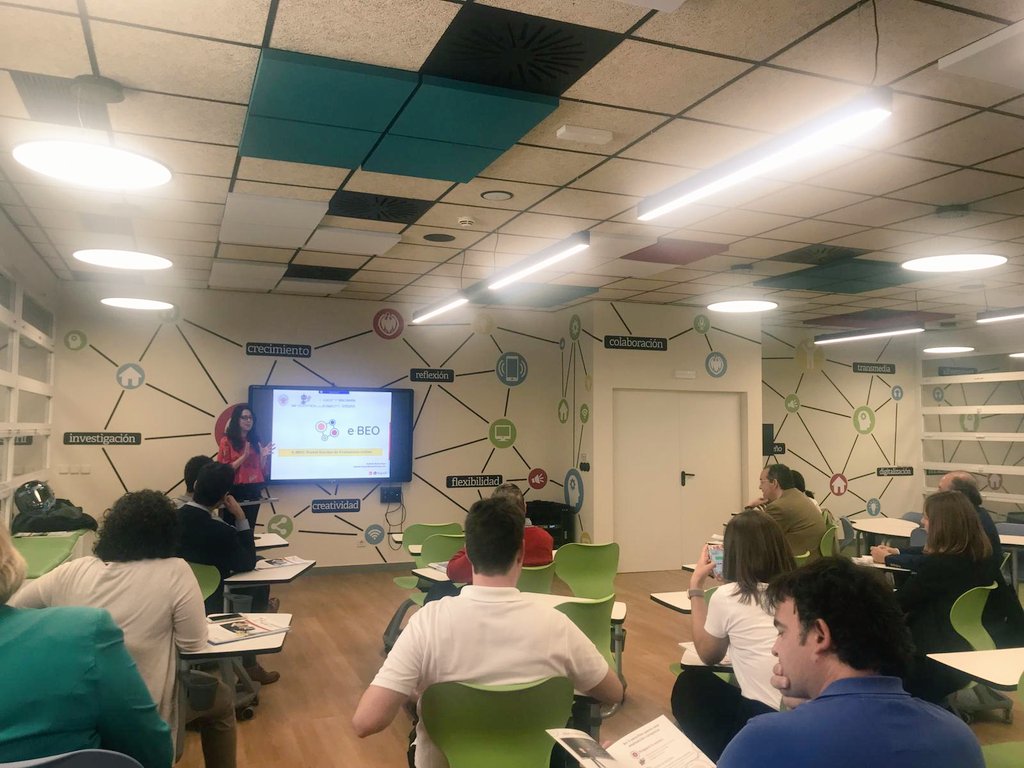 TEAEdiciones's tweet photo. Estíbaliz Benito "e-BEO revolucionará la evaluación escolar en los próximos años" la aplicación, corrección y gestión de la #EvaluaciónPsicopedagógica ahora es mucho más fácil a través de #EBEO #tendenciaseducativas #orientacióneducativa #EComplutech @unicomplutense @fundacionucm https://t.co/AwU8n9wbEj