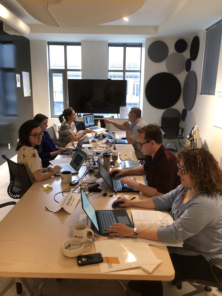 BrandonCarsonEd's tweet photo. It is day 2 of the #OpenAtScale Business Communications sprint at @eCampusOntario! These 8 faculty members are producing great work that will impact several students and faculty. Feel free to comment on this post with encouraging words for me to share with this awesome team.
#OER https://t.co/nnEhttLVvS