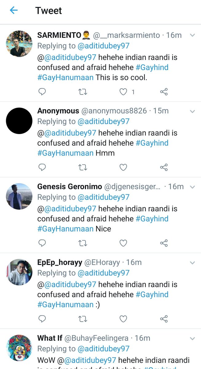 IndiaKaPrahari (@indiakaprahari) on Twitter photo <a href="/jack/">jack</a> <a href="/Twitter/">Twitter</a>India @TwitterSafety <a href="/CyberDost/">CyberDost I4C</a> <a href="/NIA_India/">NIA India</a> <a href="/PIB_India/">PIB India</a> <a href="/PIBHomeAffairs/">PIB - Ministry of Home Affairs</a> <a href="/DG_PIB/">Dhirendra Ojha</a> <a href="/TheIntelMonk/">The Intel Monk</a>
Look at the same comments from multiple accounts that hurts religious sentiments of Hindus. Stop misuse of @Twitter platform by Pakistani Bots. They can cause Riots. <a href="/jack/">jack</a> <a href="/Twitter/">Twitter</a>India @TwitterSafety <a href="/CyberDost/">CyberDost I4C</a> <a href="/NIA_India/">NIA India</a> <a href="/PIB_India/">PIB India</a> <a href="/PIBHomeAffairs/">PIB - Ministry of Home Affairs</a> <a href="/DG_PIB/">Dhirendra Ojha</a> <a href="/TheIntelMonk/">The Intel Monk</a>
Look at the same comments from multiple accounts that hurts religious sentiments of Hindus. Stop misuse of @Twitter platform by Pakistani Bots. They can cause Riots.