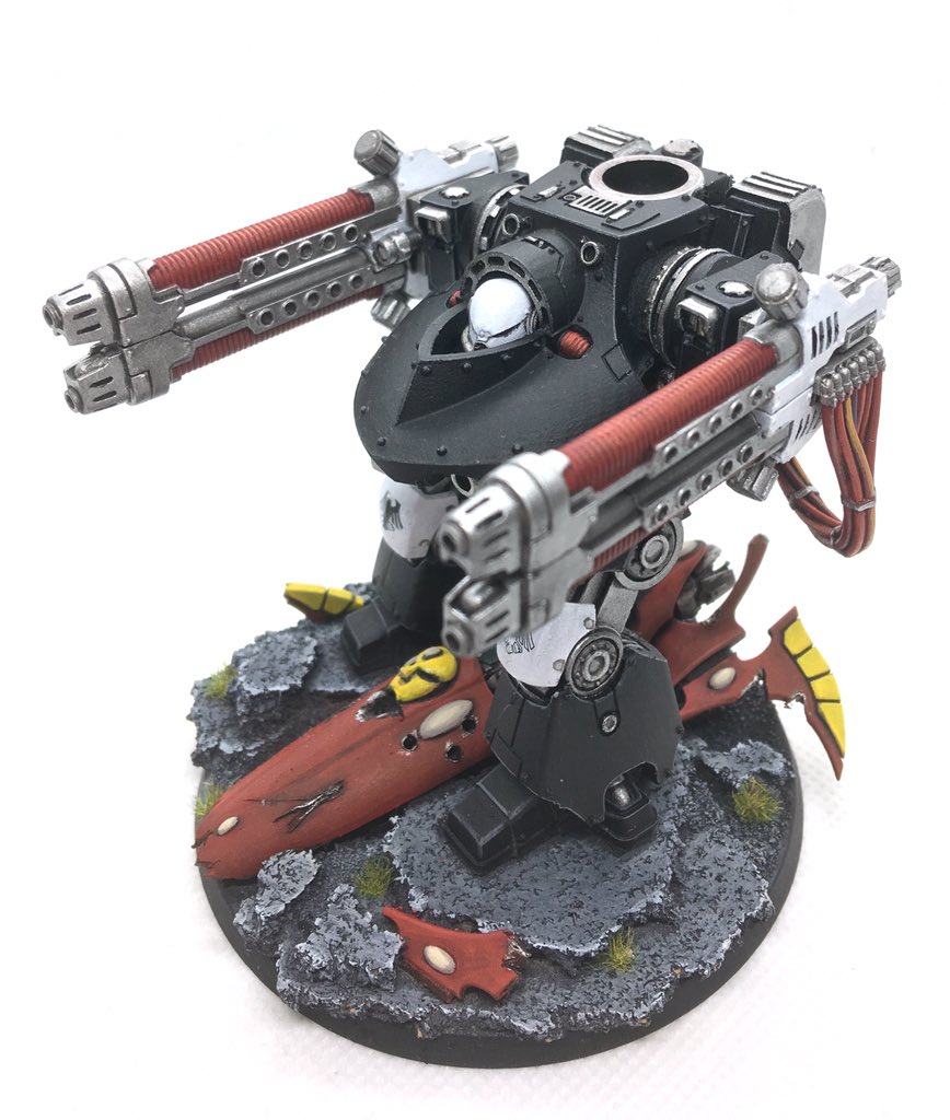 seanoneill1980's tweet photo. Better photos of my finished, Deredeo, no filter.
#eavymetal #warhammer40k #gamesworkshop #paintingwarhammer #paintingforgeworld #amateur #gw #forgeworld #40k #imperium #adeptusastartes #spacemarines #ravenguard #30k #horusheresy #dreadnought #deredeo #elite https://t.co/07IDBcvKct