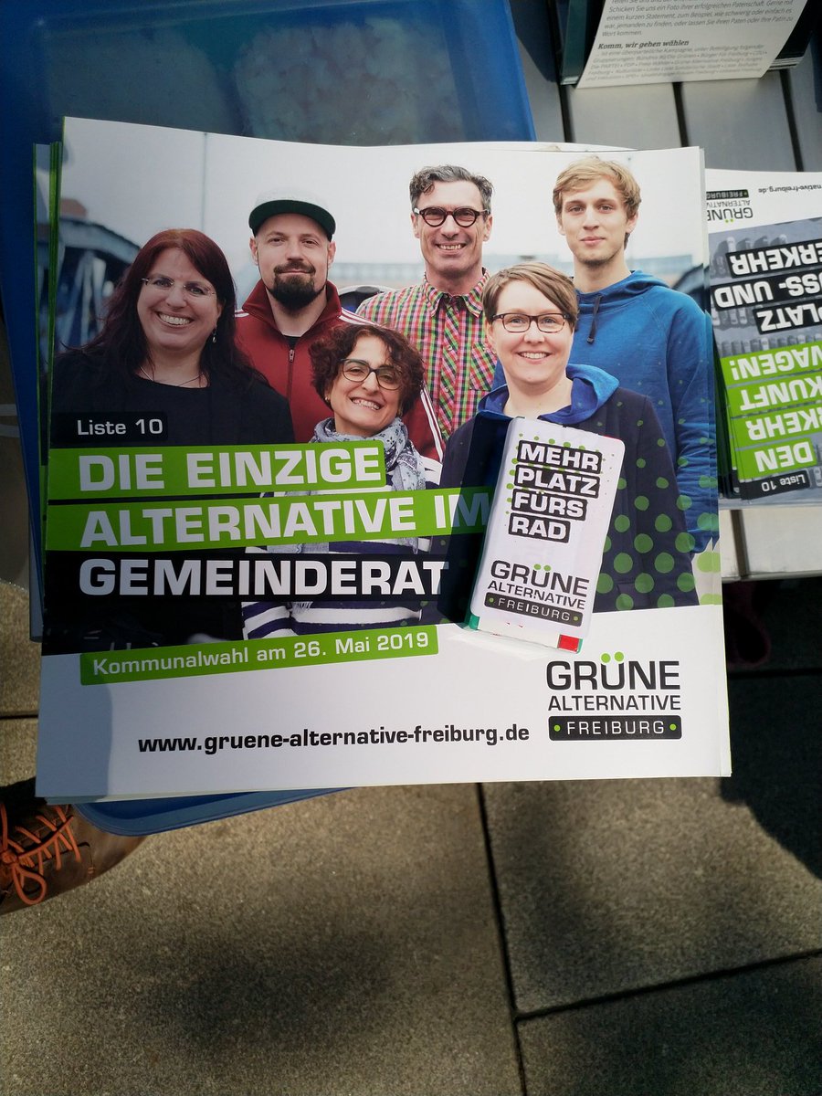 #MehrPlatzfuersRad
--> 48 Stimmen für die Liste der Grünen Alternative #Freiburg
.
.
#veränderungistmöglich #sozialundökologisch #gemeinsam #einestadtfüralle #solidaritätstatthetze #FreiburgimBreisgau #kommunalwahl2019 #26mai #MehrPlatzFürsRad #Fahrrad