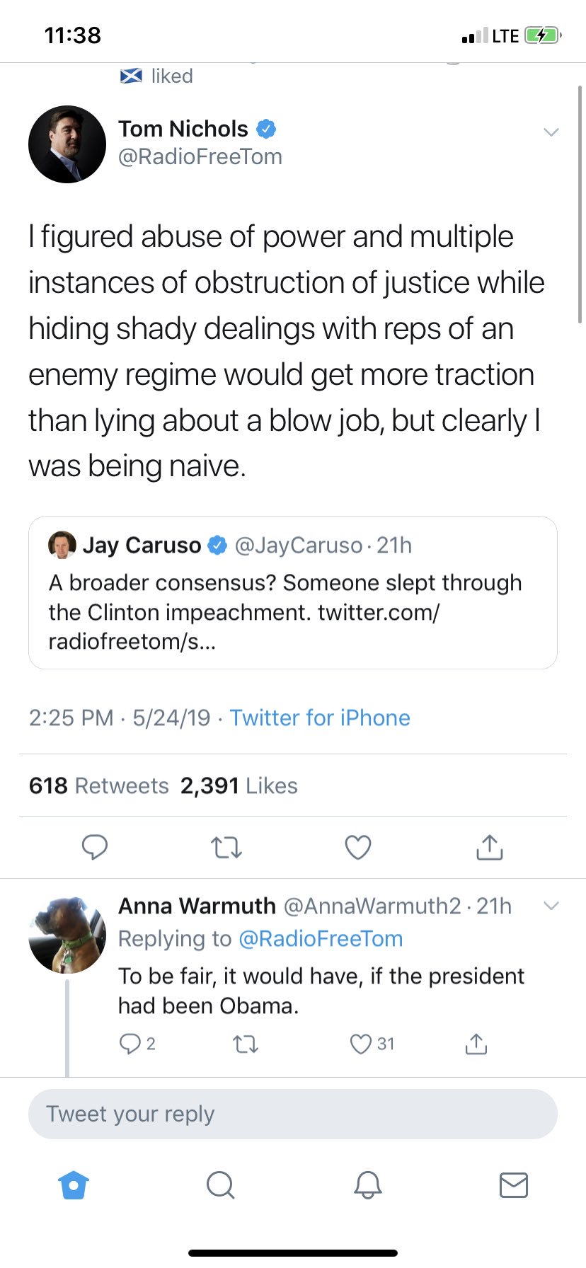 AG on X: Zero self-awareness. Sexual harassment, abuse of power,  obstruction of justice, perjury etc. all suddenly just become “lying about  a blowjob” when its about Clinton. And thats why no one
