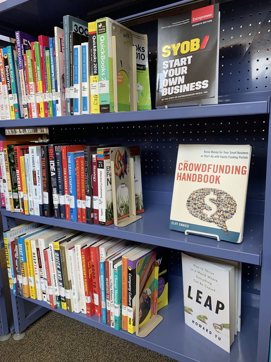blkteclt's tweet photo. The #BLKTECHCLT startup and business management resource collection is alive at Sugar Creek Library! https://t.co/TJ9mOT3iAE