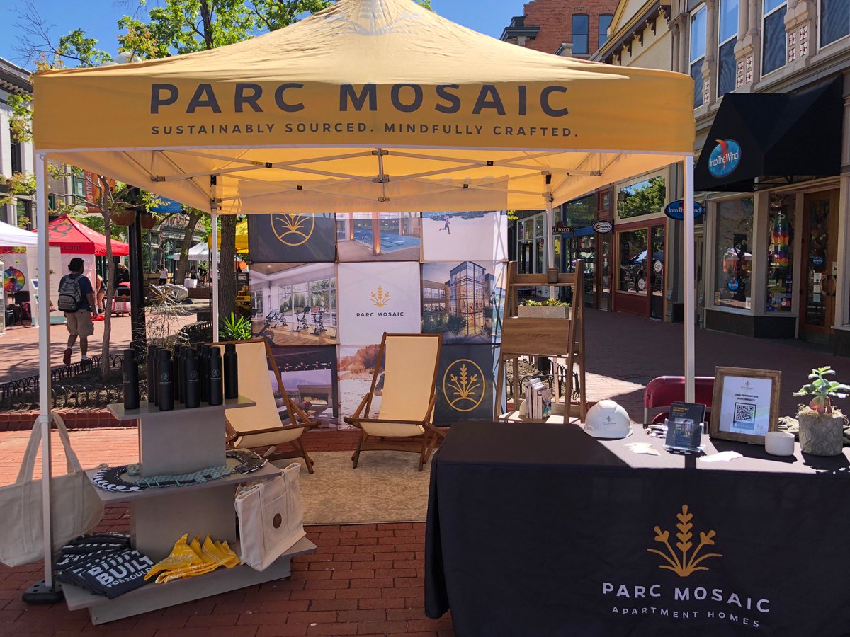 asyouwishco's tweet photo. We're in @bouldercolorado this weekend gearing up for the @bolderboulder! Stop by and say hi to our friends at the @ParcMosaic #asyouwishcolorado #boulder #bolderboulder #eventplanners #event #bouldereventplanner #luxurycondos #concierge #boulderconcierge #boulderlifestyle https://t.co/wC8mFr6sHz
