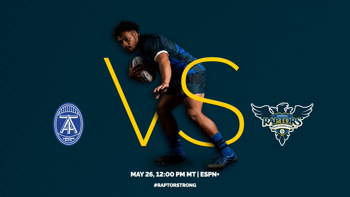 AmericanRaptors's tweet photo. Only one more night's sleep before we take on the @TorontoArrows! Go Raptors!
๐: Lamport Stadium, Toronto, Canada
โฐ: 12pm MT
๐บ: ESPN+
#RaptorStrong #GLENvTOR #MajorLeagueRugby https://t.co/2ZmC3ZgXIq