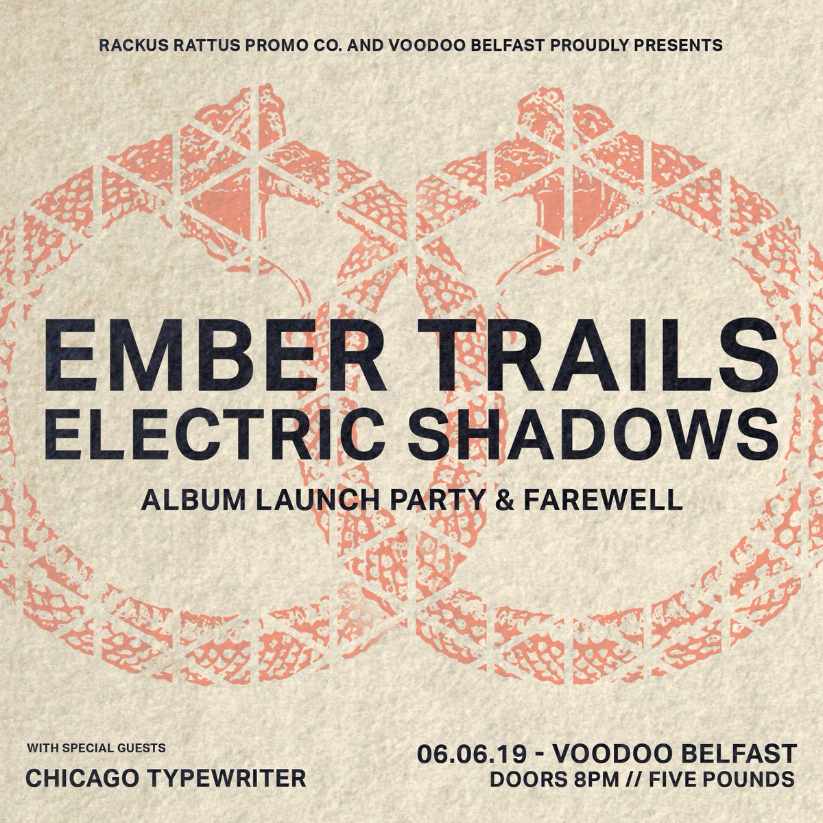 ***FAREWELL SHOW***

We felt it'd be a fitting sendoff to do one last gig in VooDoo with our friends Chicago Typewriter on the 6th of June!

We welcome absolutely everyone to this show to celebrate our proper final show!

Event Link: facebook.com/events/8866733…