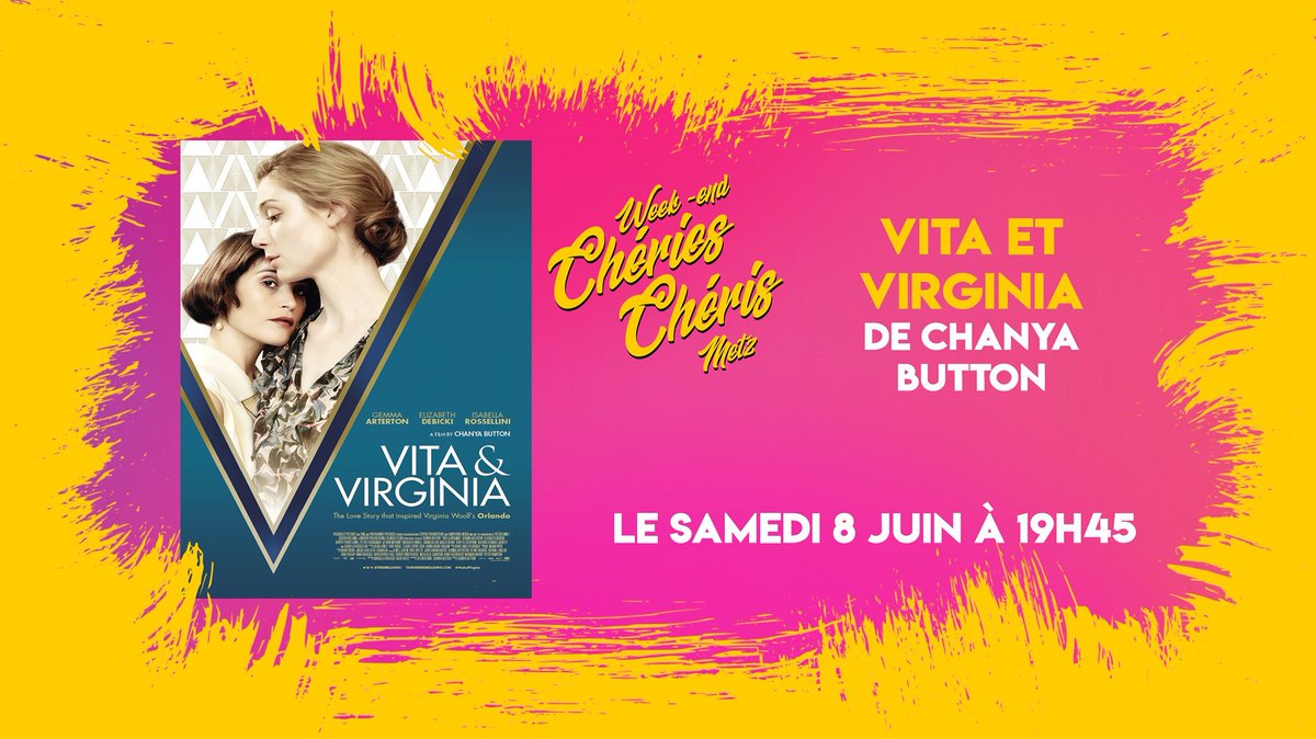 couleursgaies's tweet photo. ► WEEK-END CHÉRIES-CHÉRIS : VITA ET VIRGINIA

En vant première 🎬 
Au cinéma #LeKlub avec Couleurs Gaies et @CheriesCheris

➡️ plus d’infos: https://t.co/4wUYL4kLqj https://t.co/ZKyrDT8cQv