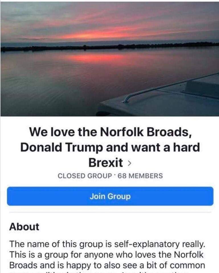 This is such a niche group. Genuinely can’t believe this exists.