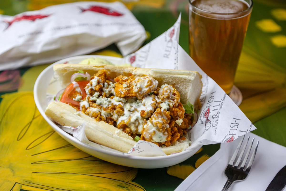 Y’all, how amazing does this look! @redfishgrill serves up their signature BBQ oyster poboy every year at our festival! It’s always a crowd favorite, so make sure to get your hands on one in ONE WEEK! #eatmoreoysters
