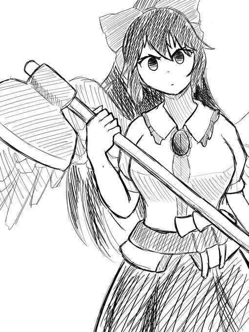 核融合を捨て斧を投げてくるお空 