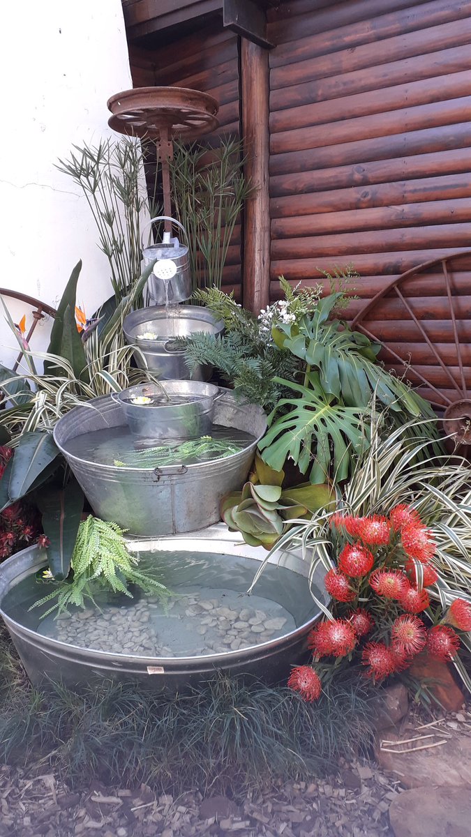 PhillipsLM's tweet photo. Here are a few more of my snap-shots taken while judging exhibits @RoyalShowPMB 2019 today. In order: a cute pink #Kubota miniature #tractor &amp; slasher; an innovative water-feature; a gravel bed #hydroponics system; &amp; the last pic is just wishful thinking 😂 #Mascor #RoyalShow2019 https://t.co/yk7MORCvRl