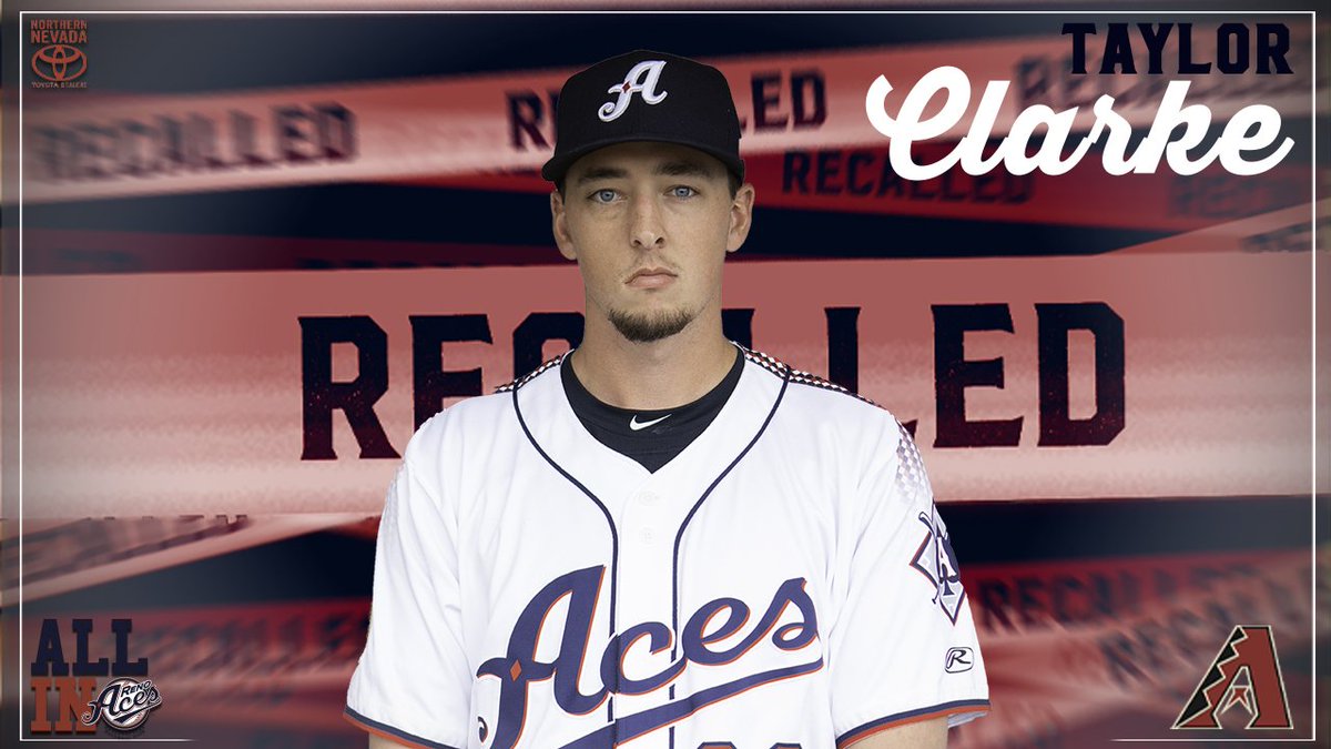 Taylor Clarke has been recalled by the Arizona Diamondbacks. 

Good luck, Taylor!

<a href="/DriveToyota/">Drive Toyota</a>