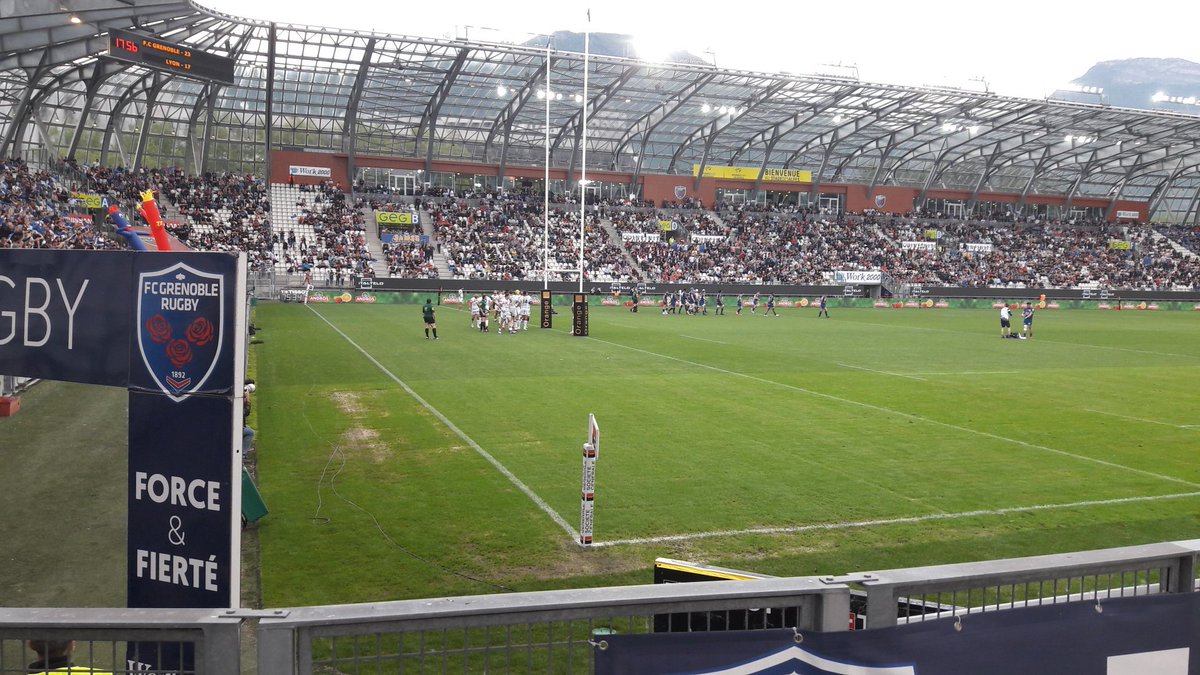 caberlitz's tweet image. Dernière match du @FCGrugby pour le #Top14 à Grenoble. On a perdu 23 x 24 face à LOU. #FCGLOU
#EnsembleJusquAuBout