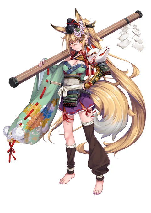 デフォルメが少し強い絵がメインだけどこういうのも描いてますねんな 