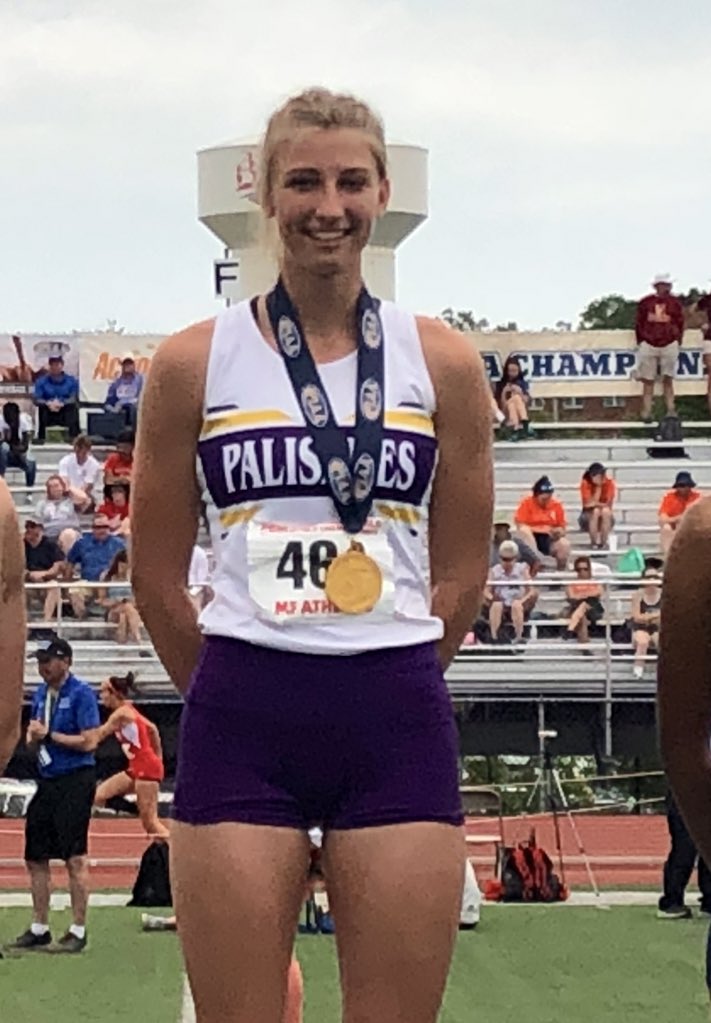 Michael Blouse (@michaelblouse) on Twitter photo GOLDEN GIRL
<a href="/PSDAthletics/">Palisades Athletics</a> Lydia Bottelier is all smiles atop the medal stand after getting her third goldπ₯<a href="/PIAASports/">PIAA</a> Track & Field Championships. The senior set a PIAA Class 3A record in high jump at 5-11.5, her personal best. <a href="/SportsPalisades/">Pali Pirates Sports</a> GOLDEN GIRL
<a href="/PSDAthletics/">Palisades Athletics</a> Lydia Bottelier is all smiles atop the medal stand after getting her third goldπ₯<a href="/PIAASports/">PIAA</a> Track & Field Championships. The senior set a PIAA Class 3A record in high jump at 5-11.5, her personal best. <a href="/SportsPalisades/">Pali Pirates Sports</a>