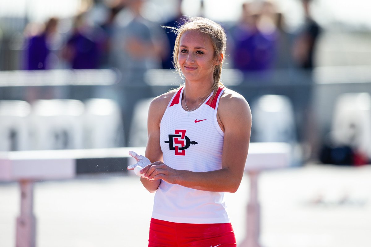 AztecTFXC's tweet photo. For the fourth time in her career, Bonnie Draxler has advanced to the NCAA Championships in the pole vault. SDSU has now had a representative at the NCAA Outdoor Championships in 22 of the last years. https://t.co/rGfuLLBbLM