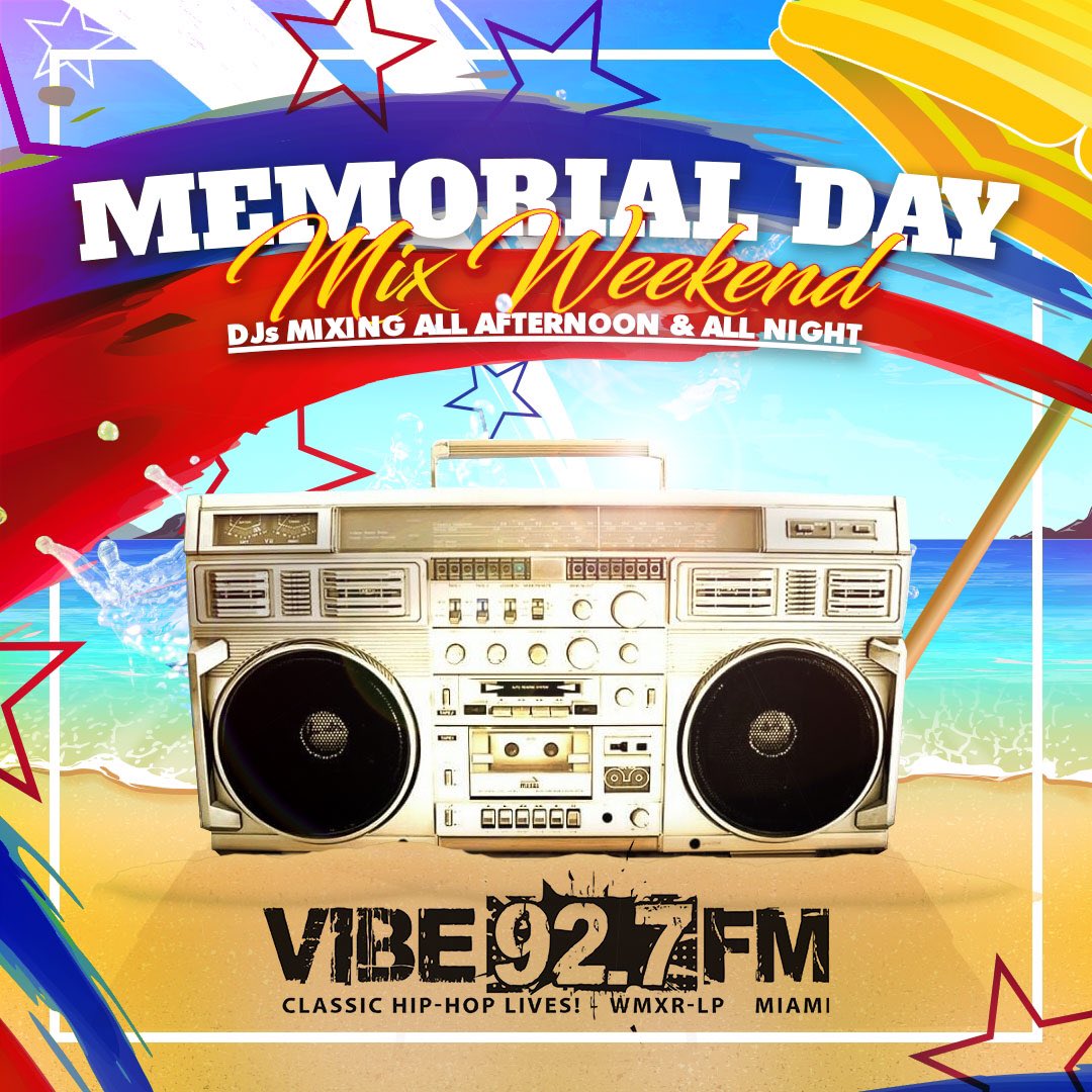 DJKD's tweet photo. The weekend is feeling right ..... MIAMI I’m getting on the radio at 1pm on @vibe927miami !  #classicmixweekends #MemorialDayMixWeekend https://t.co/gTut68X1y8