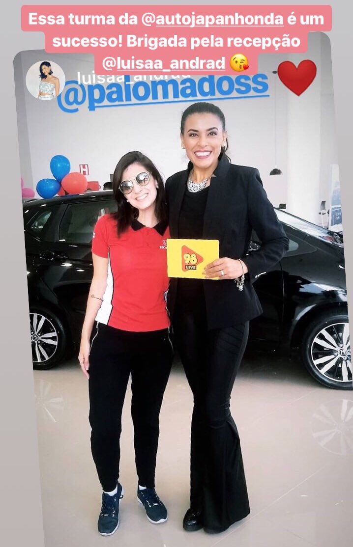 palomadoss's tweet photo. Mais uma ação de sucesso pela nossa @Radio98Oficial #autojapan @Autojapan_honda https://t.co/6gWsP8Ebjc