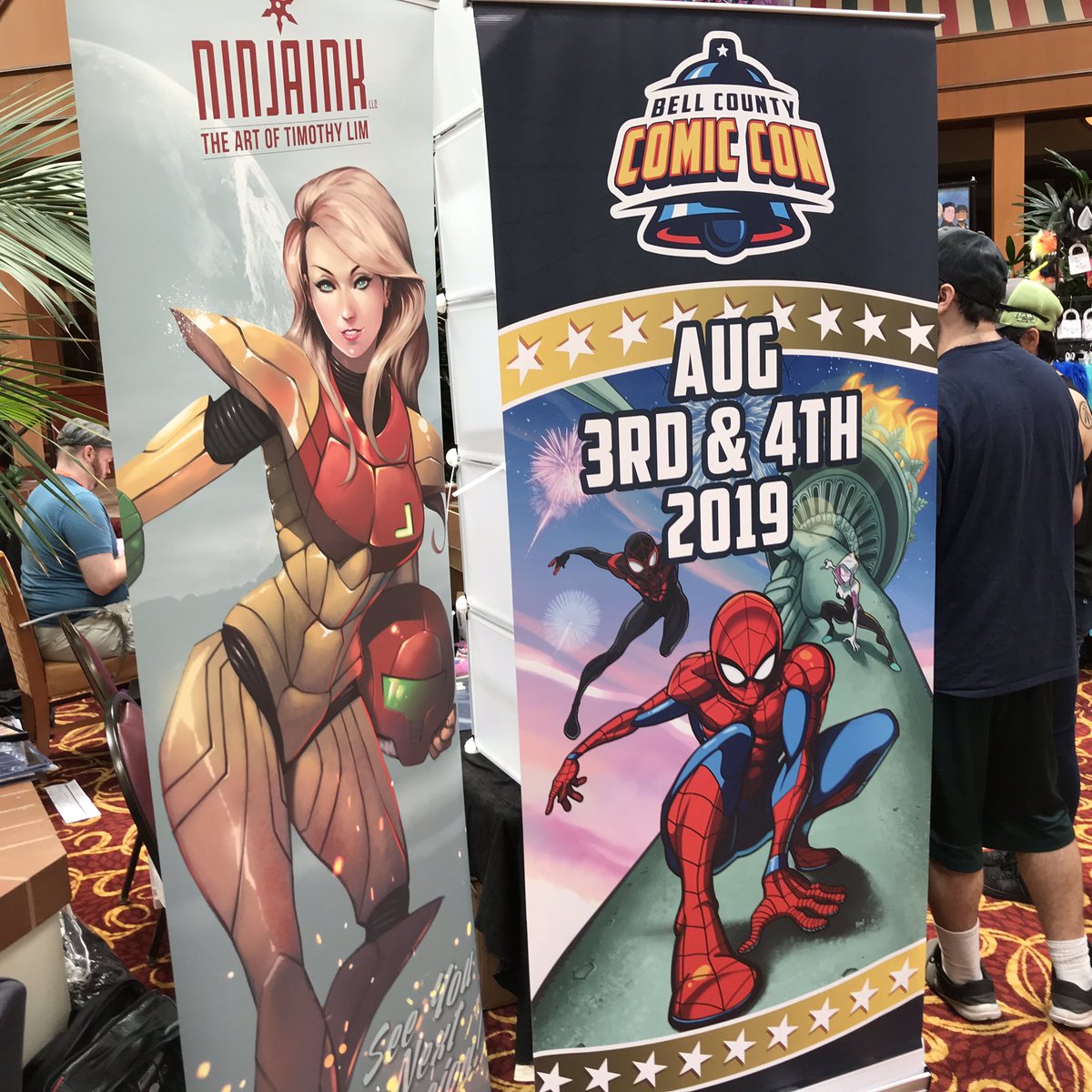 NinjainkArt's tweet photo. I’m at @ANIME_CTX with Bell County Comic Con ! Come by today and tomorrow!❤️#yokolittner #gurrenlagann #ninjaink #sketchcard #sketchcardart #sketch #anime #manga #triggerstudio #studiotrigger https://t.co/TXWU5XW9qw