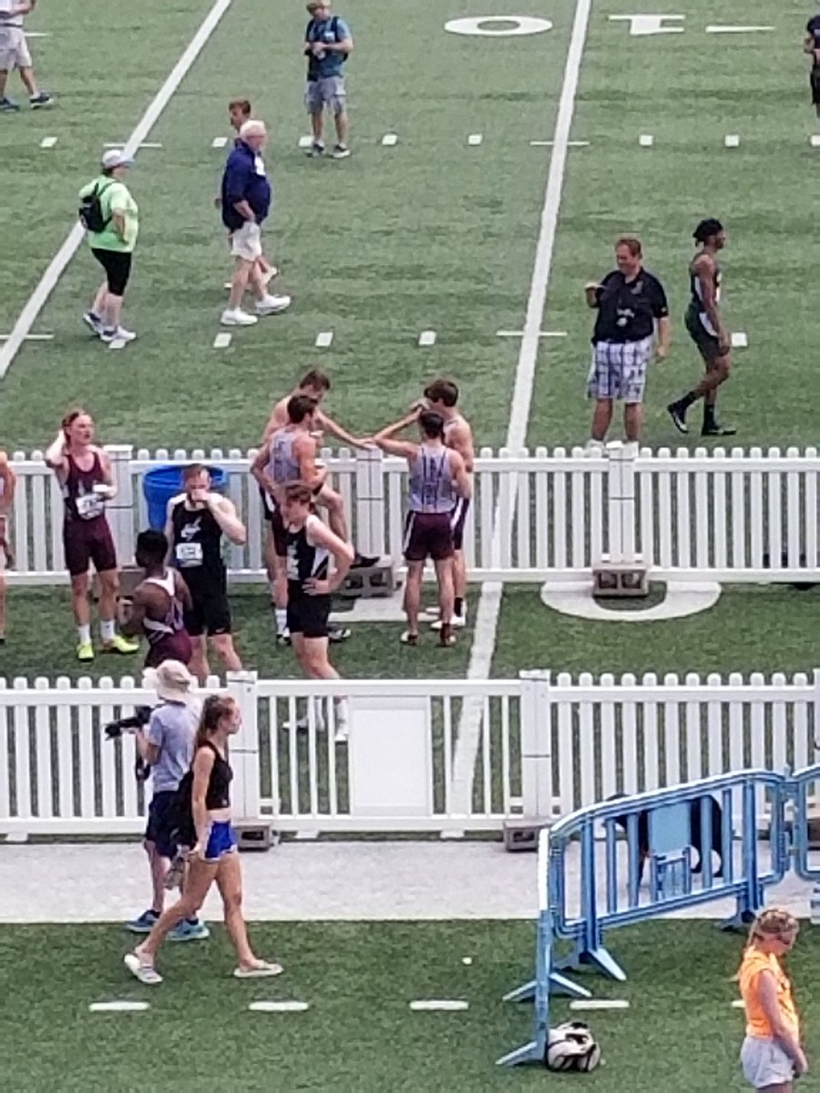 Peyton, Carter, Cody and Adam...4th Place State Finish and again setting a new school record! #princespride #theprincesway