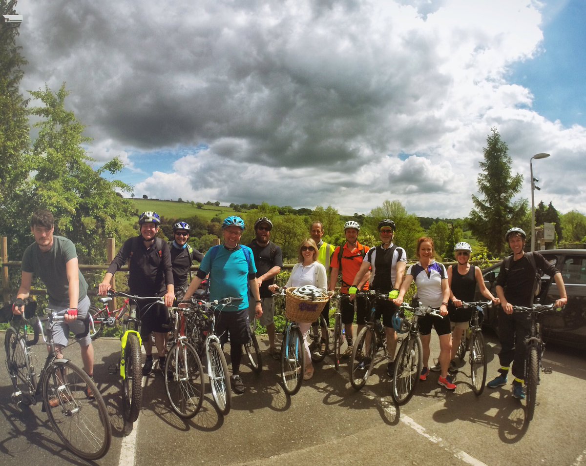 BCSRnewsfeed's tweet photo. Our annual bike ride from Bristol to deepest &amp; darkest Somerset worked a treat!🚲💦 #zeroemissions #pedalpower https://t.co/twSQhpMvKd