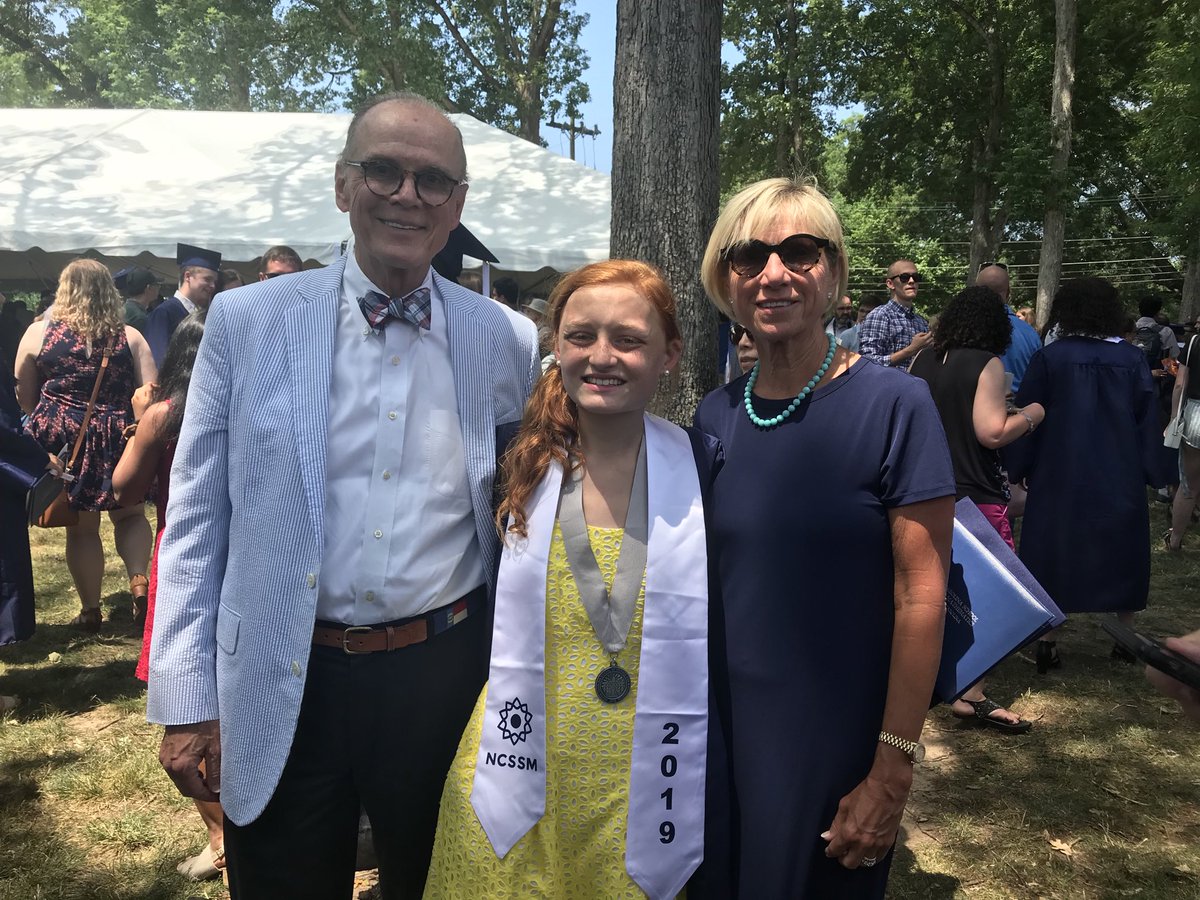 RCS_DrG's tweet photo. I attended my only graduation ceremony today but it was a very special one.   We are so proud of Cate who graduated from the School of Math and Science! https://t.co/uktxjmTKhP
